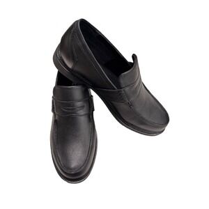 Apex Lexington  Men's 11 Wide LT200M Loafers Black Leather Adjustable Straps‎